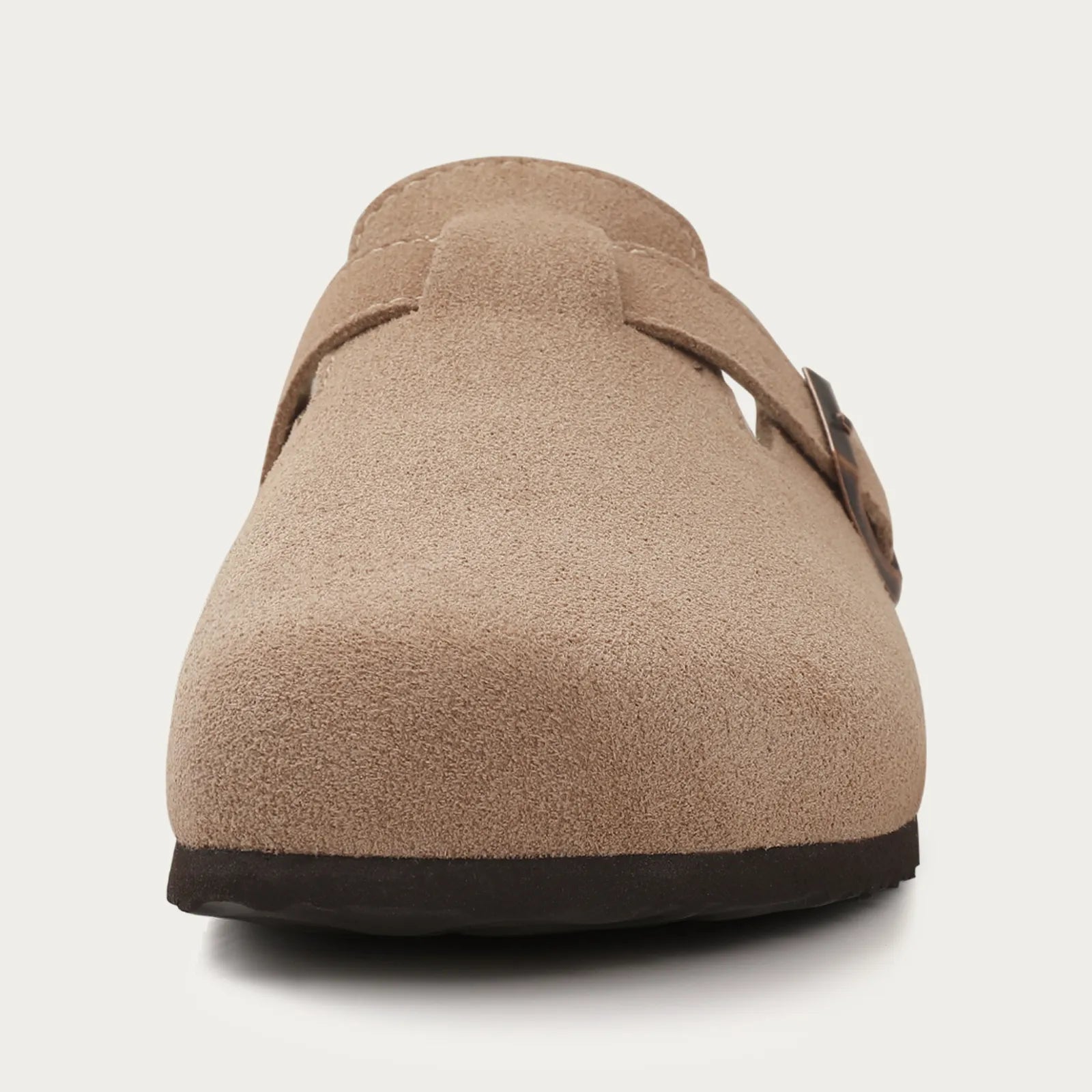Kalvmocka Beige Träskor Delikata Sömmar Regular Fit 1