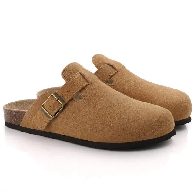 Kalvmocka Beige Träskor Delikata Sömmar Regular Fit 5