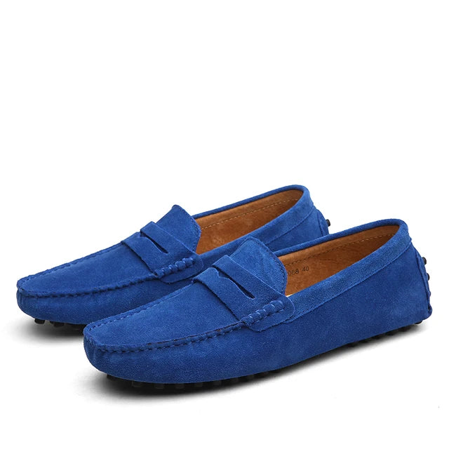 Kalvmocka Blå Loafers Spetslös Regular Fit 4