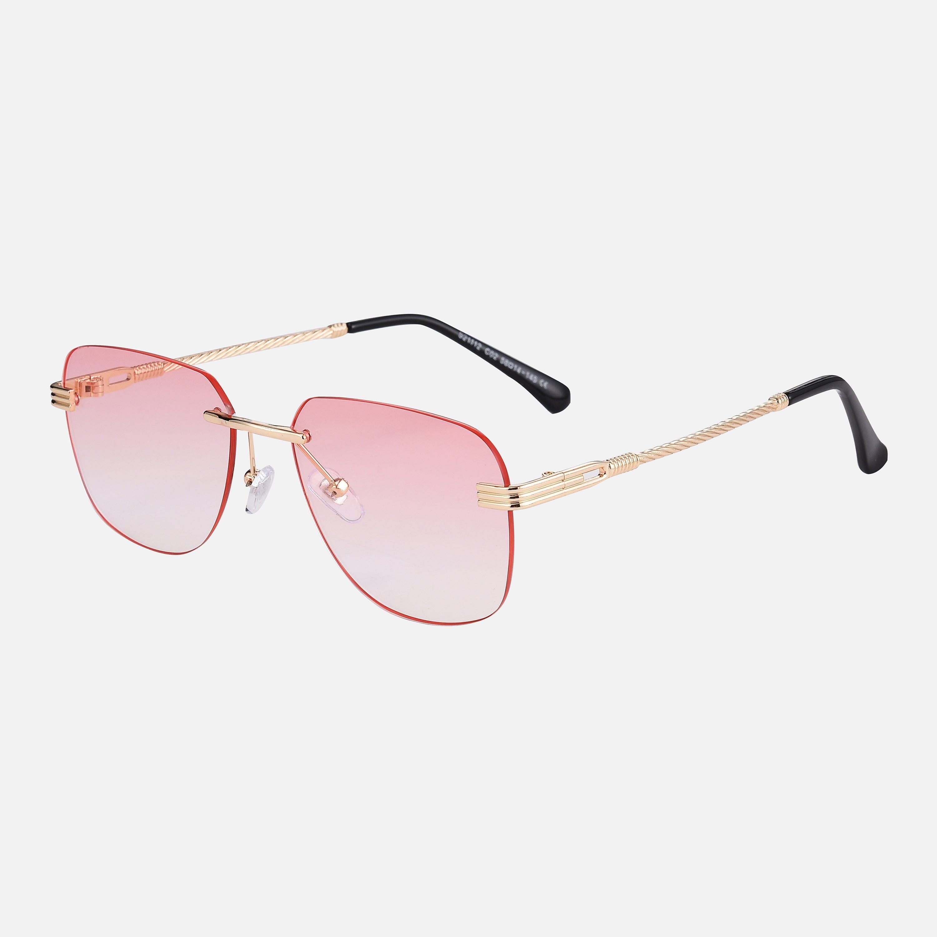 Metall Guld Solglasögon UV-skydd Regular Fit 4