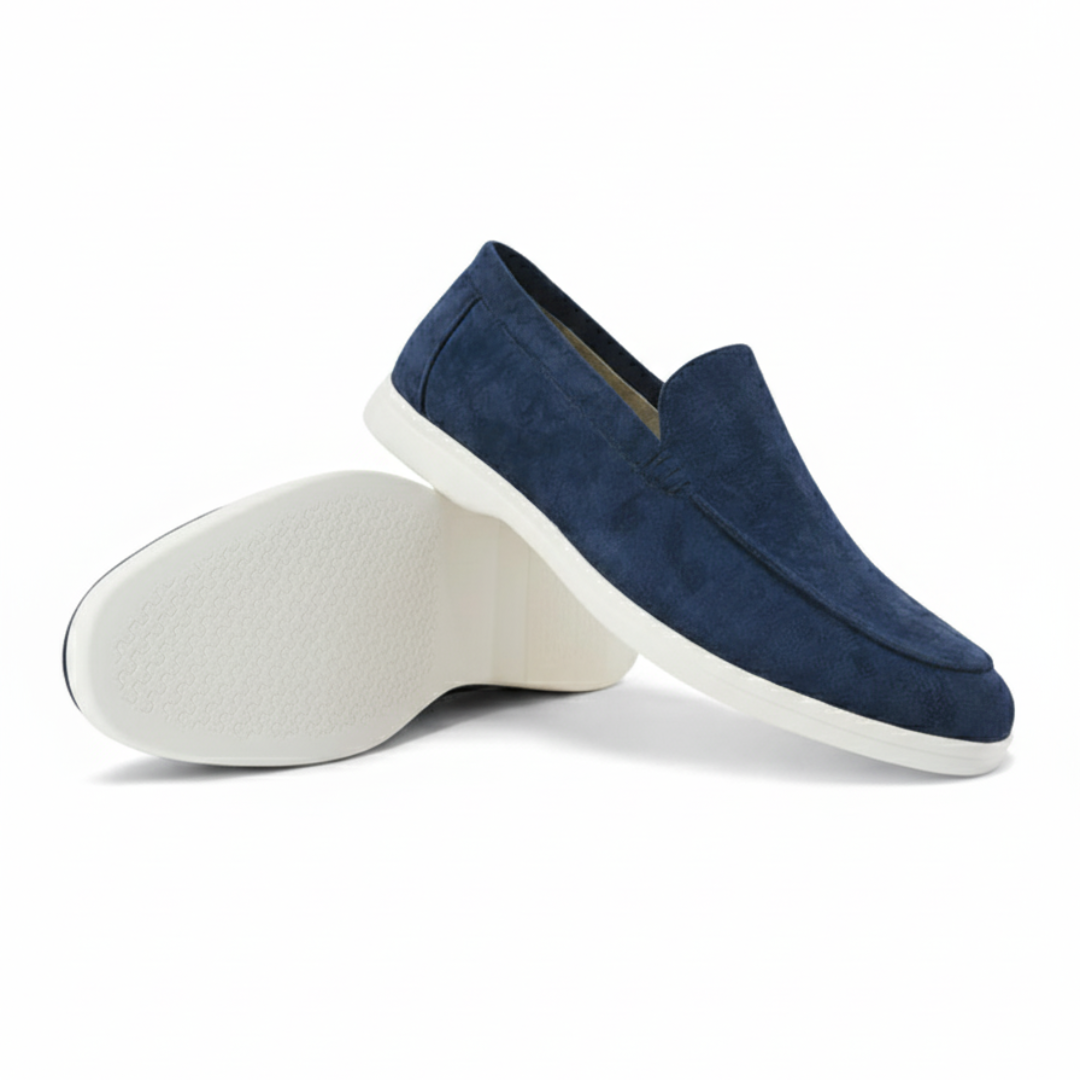 Mocka Svarta Loafers Detaljerad Sömn Regular Fit 9