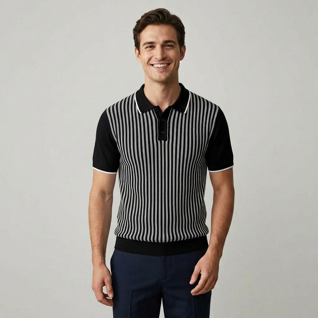 Randstickad Polo