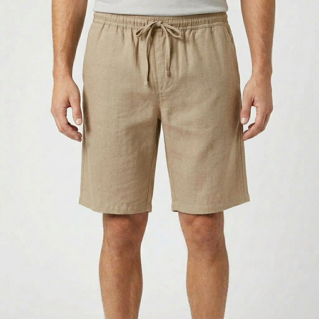 Linne Shorts Herr Dragsko Sommar Stil