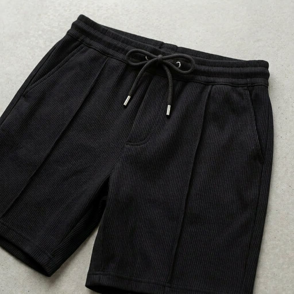 Ribbad Shorts Sommar Mjuk Struktur