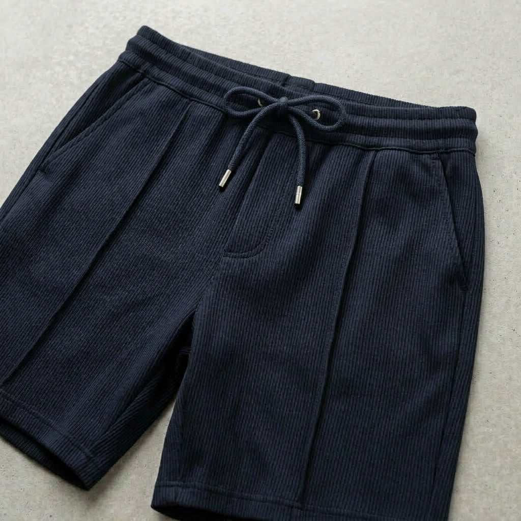 Ribbad Shorts Sommar Mjuk Struktur