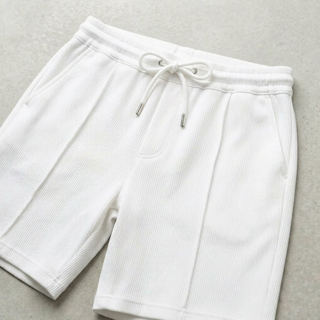 Ribbad Shorts Sommar Mjuk Struktur