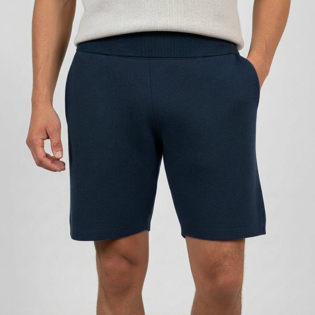 Stickade Shorts Bekväm Passform
