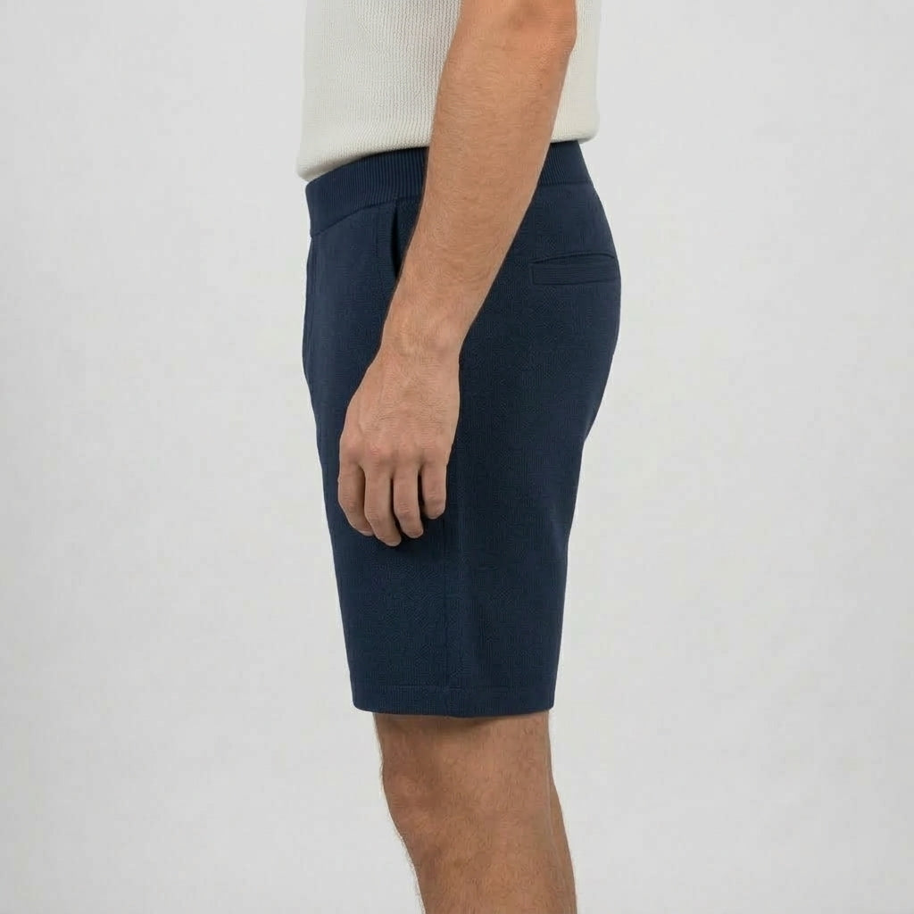 Stickade Shorts Bekväm Passform