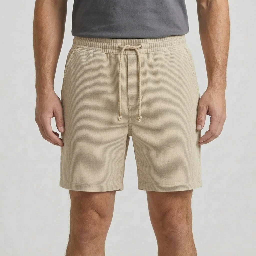 Avslappnade Shorts Med Struktur