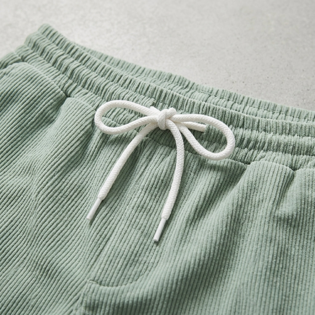 Avslappnade Shorts Med Struktur