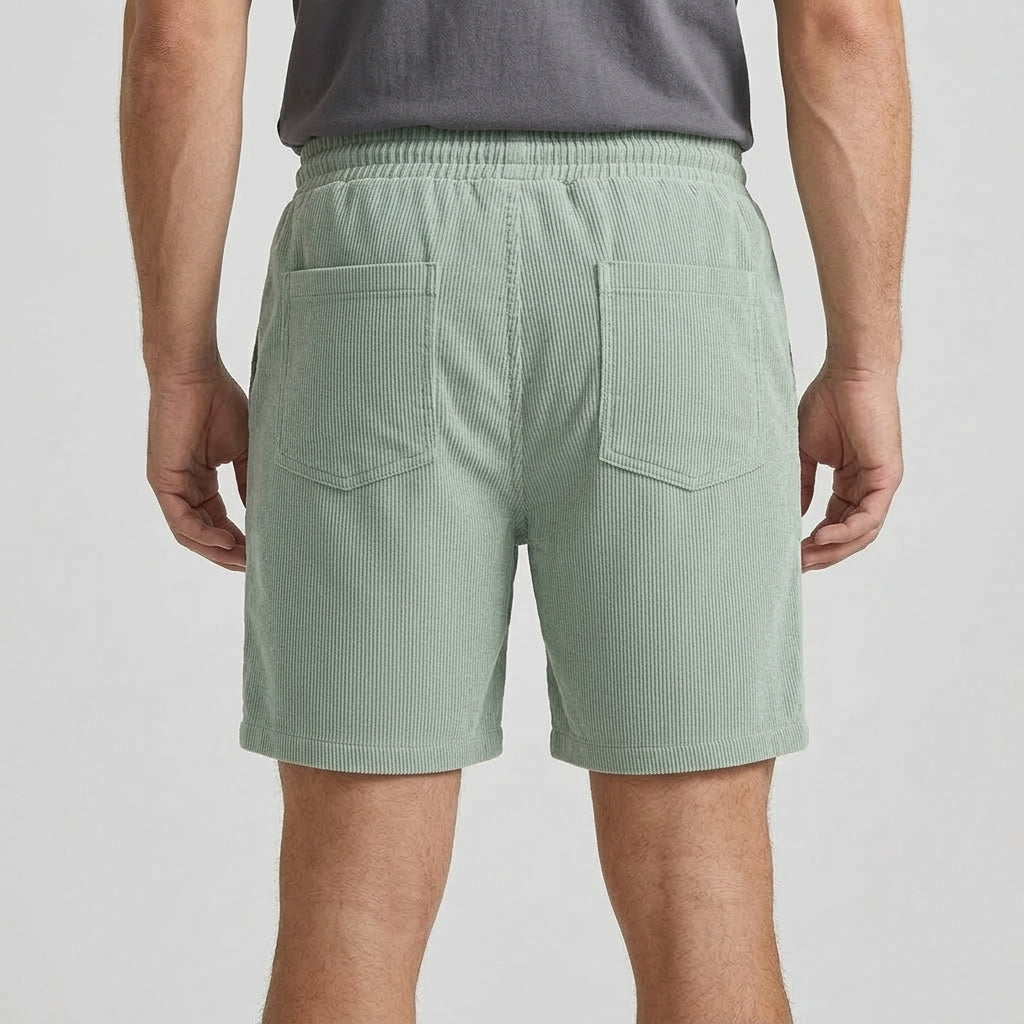 Avslappnade Shorts Med Struktur