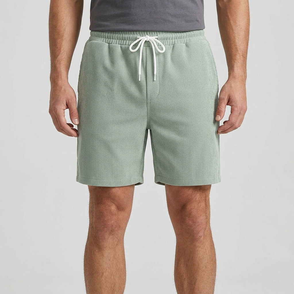 Avslappnade Shorts Med Struktur