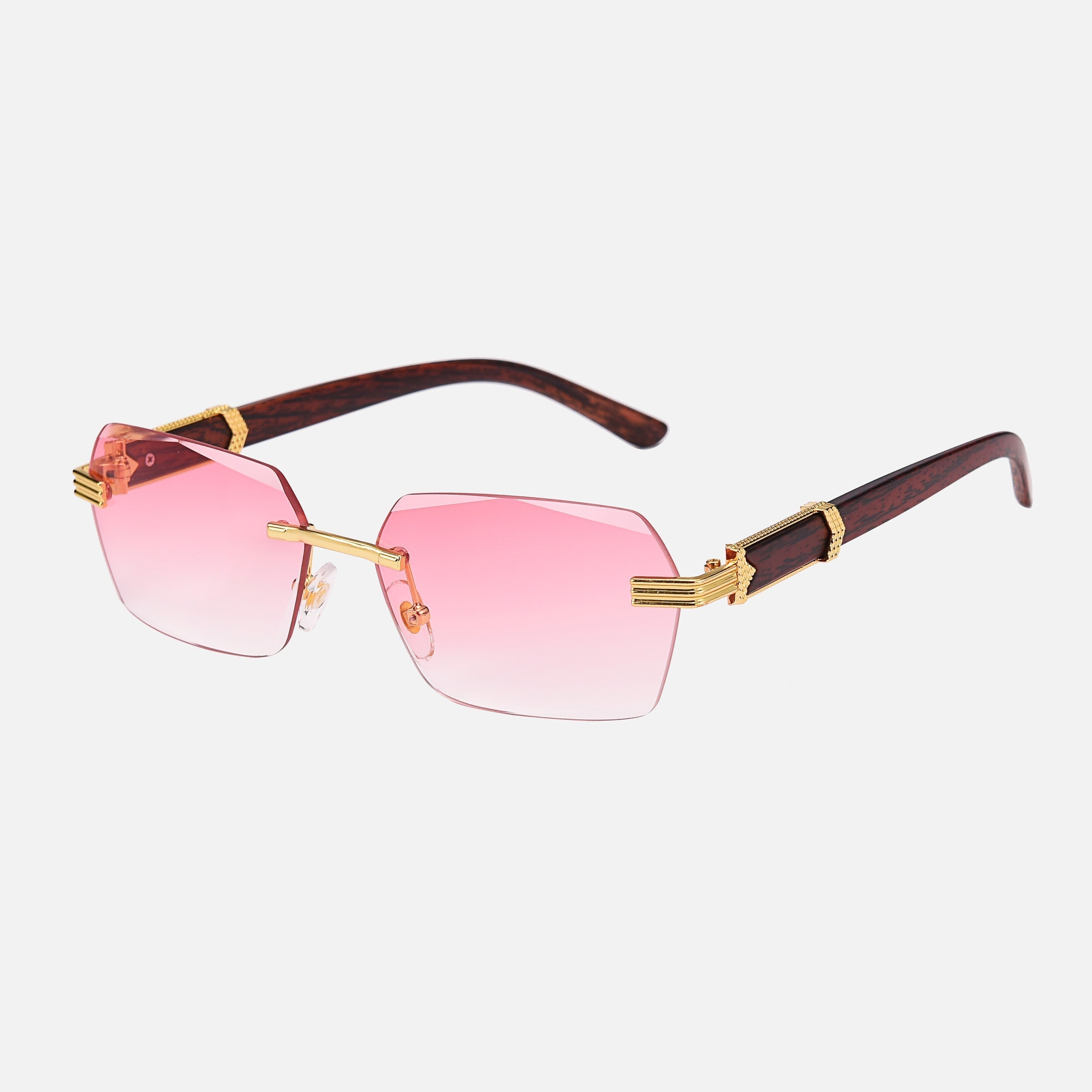 Trä Guld Solglasögon UV-400 Unisex Regular Fit 6
