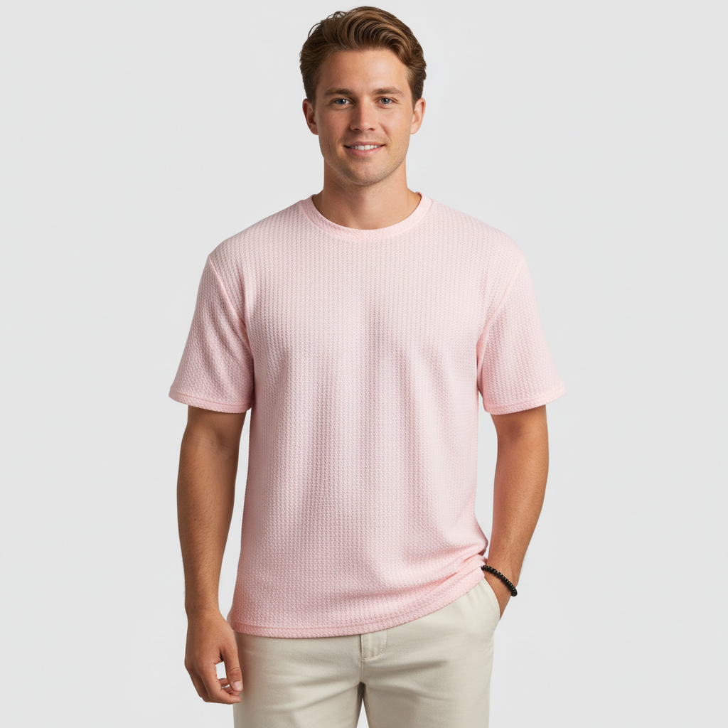 Tidlös t-shirt med subtil struktur