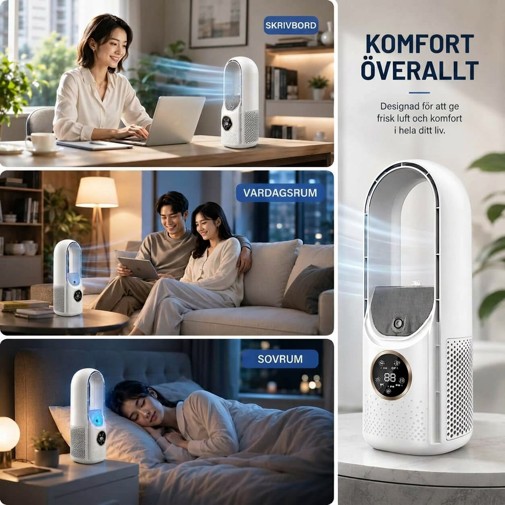 Bladlös Fläkt Svalö ? Tyst Kylkomfort för Hem & Kontor 3
