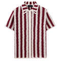 Bomull Vit Skjorta Meshdetaljer Regular Fit 0