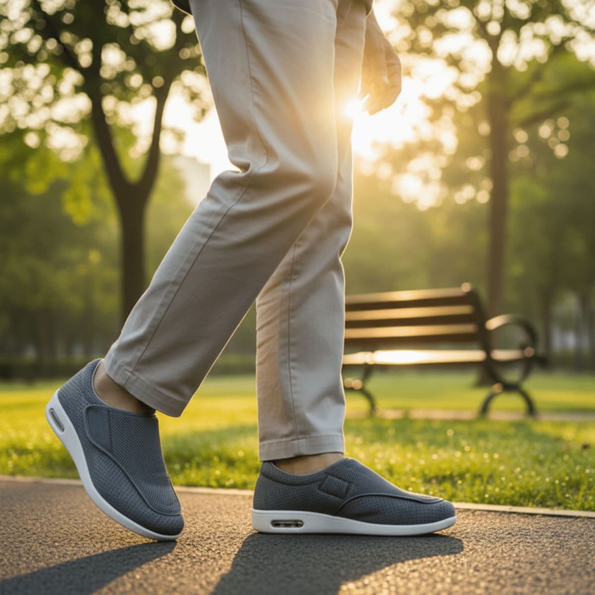 Diabetesskor Extra Breda med Memory Foam 4