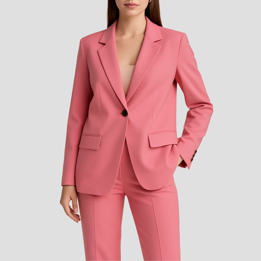 Elegant Kavajset Med Raka Byxor 1