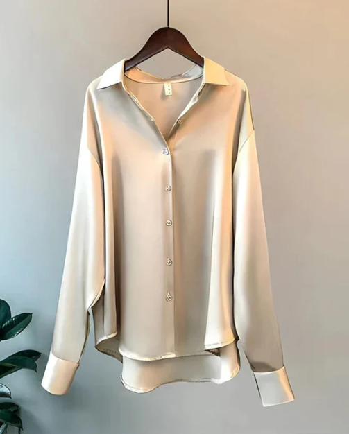 Elegant Långärmad Blus för Dam 5