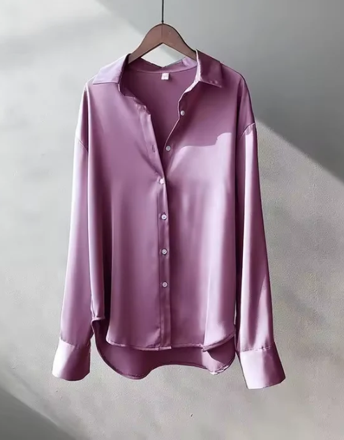 Elegant Långärmad Blus för Dam 6