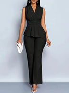 Elegant Peplumset Med Vida Ben 3