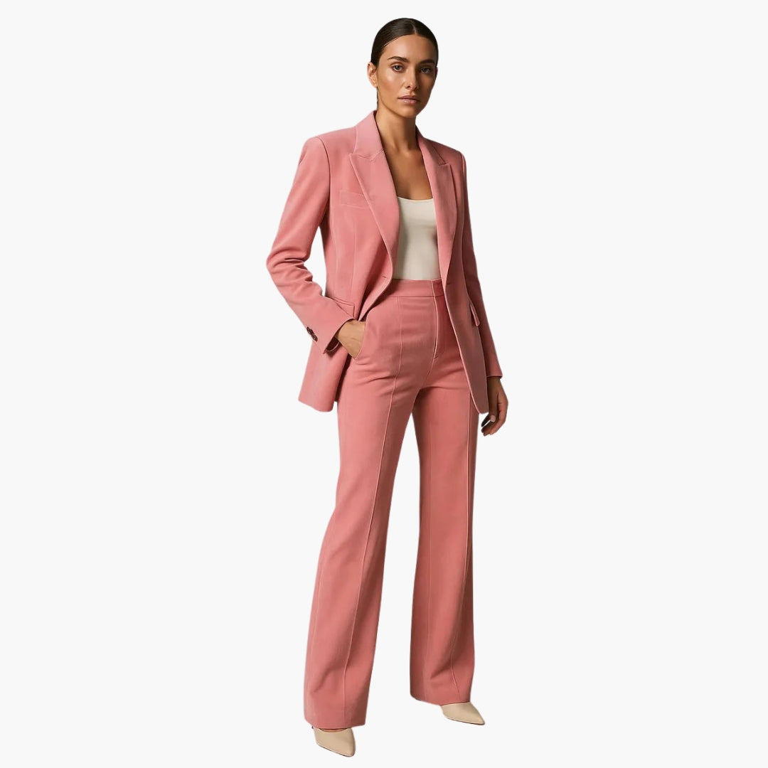 Elegant bröllopsset med vida ben 0