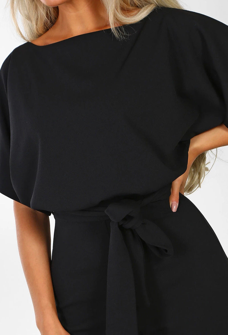 Elegant jumpsuit med knytmidja 3