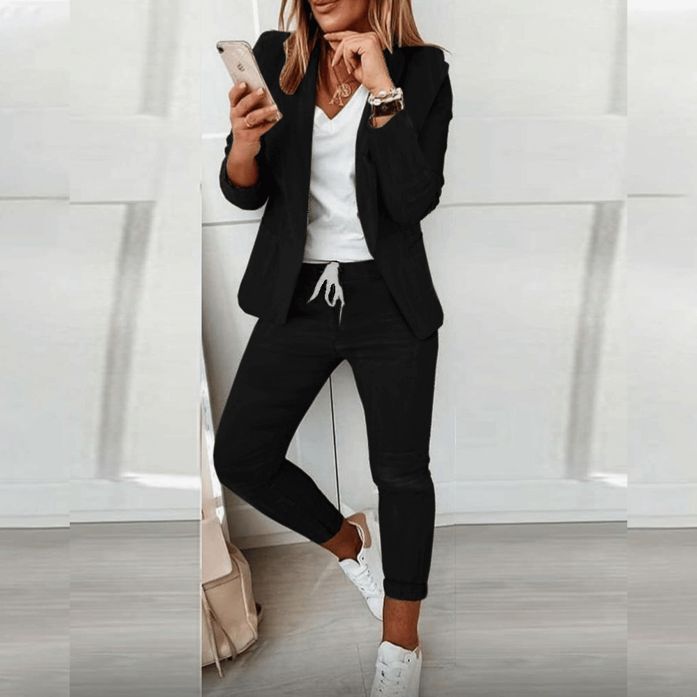 Elegant kavajset med byxor 4