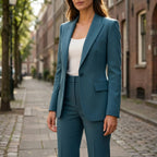 Elegant kavajset med raka byxor 1