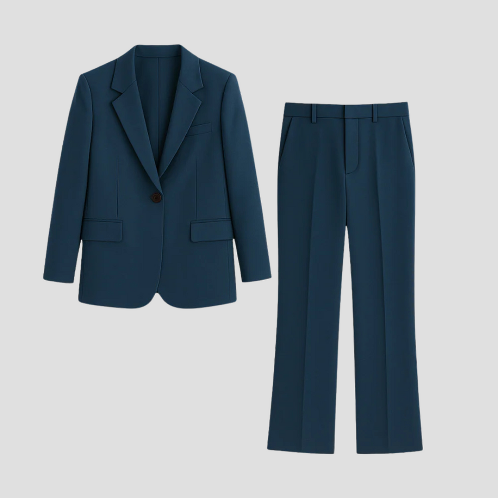 Elegant kavajset med raka byxor 1