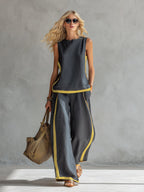 Elegant set med ärmlös topp 0