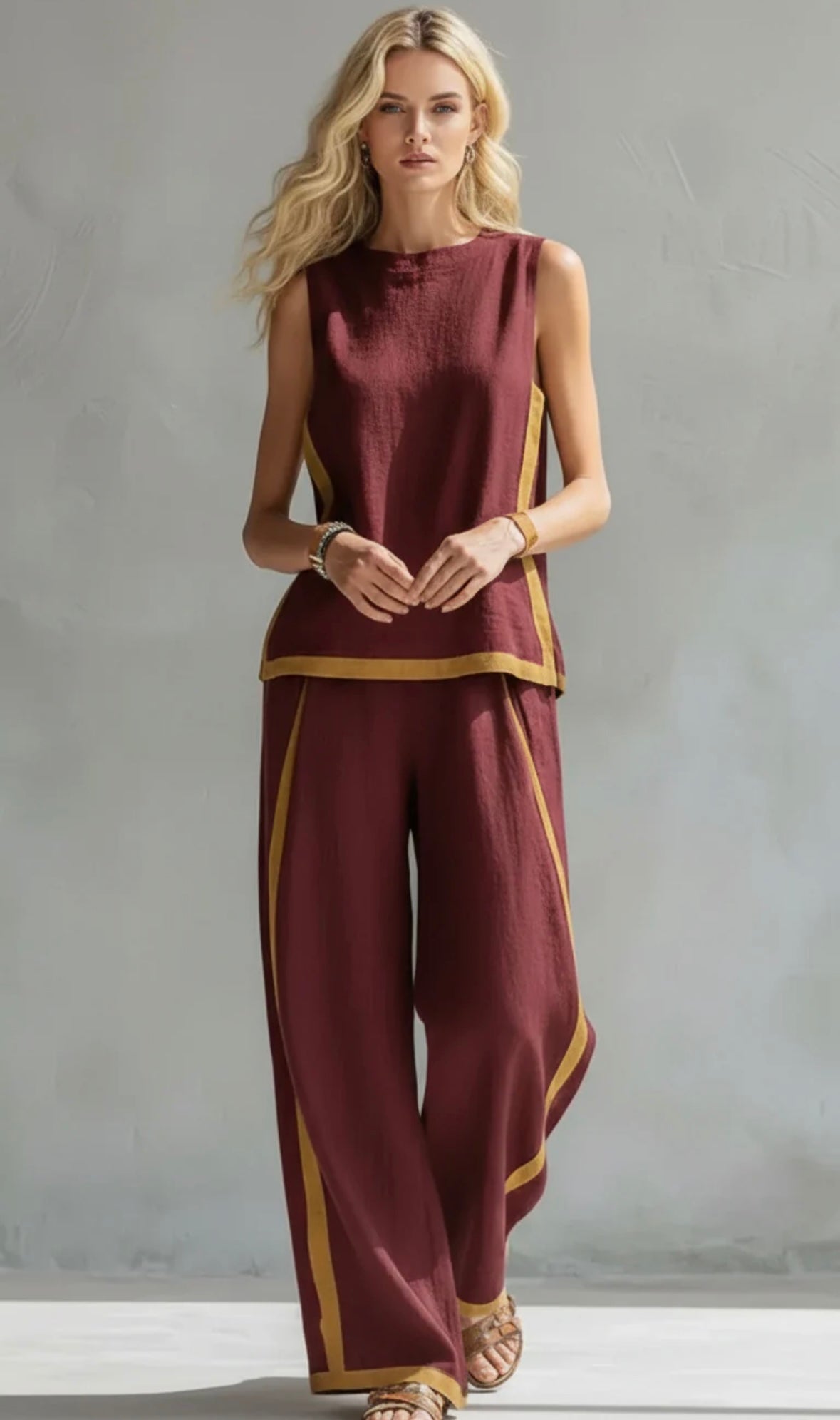 Elegant set med ärmlös topp 3