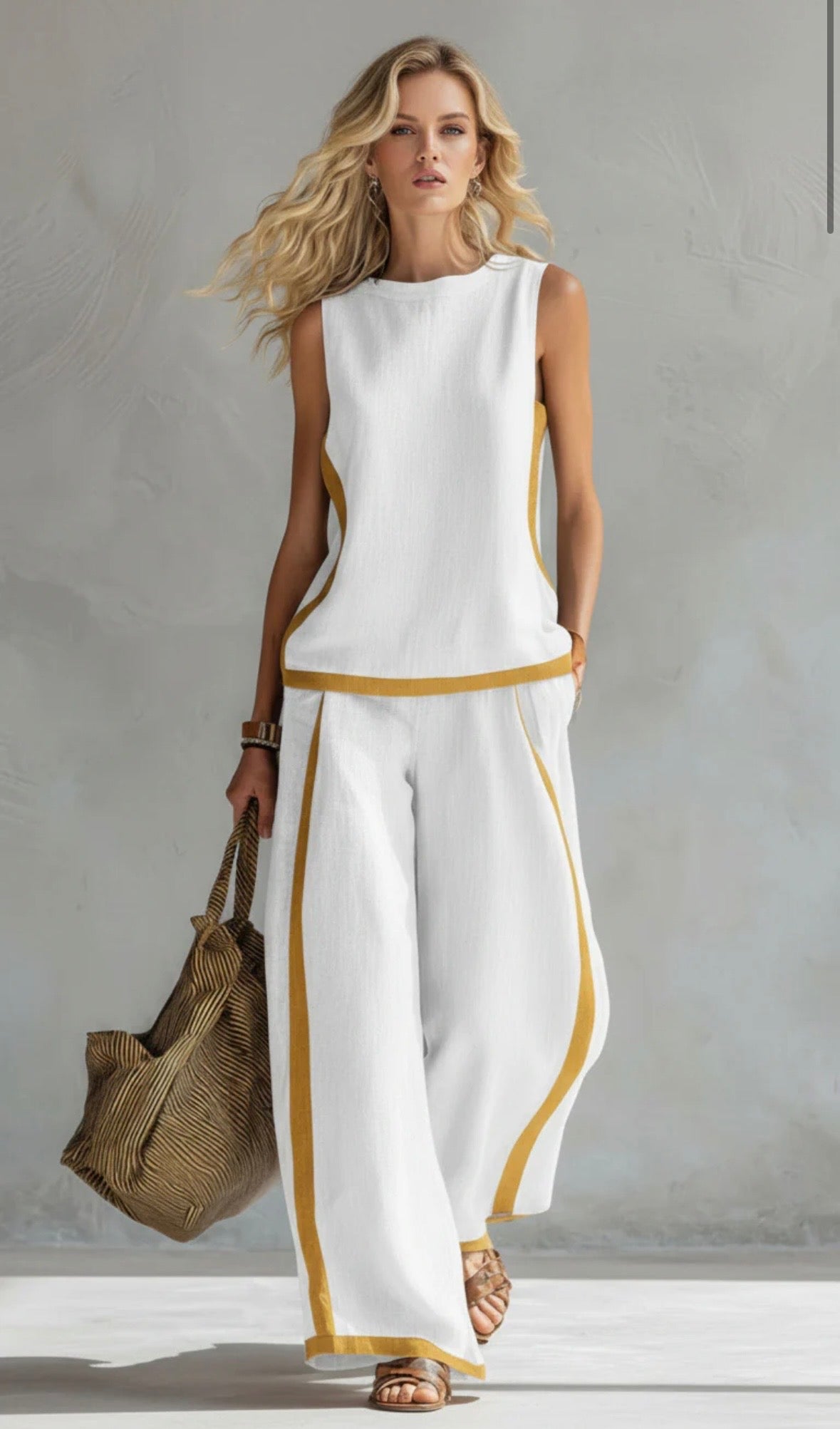 Elegant set med ärmlös topp 6