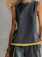 Elegant set med ärmlös topp 8