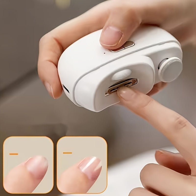 Elektrisk Nagelklippare med LED-ljus och Polering 2