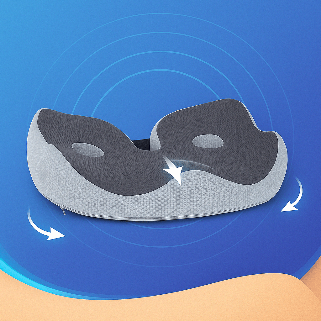 Ergonomisk Sittdyna i Memory Foam med Justerbara Remmar 1