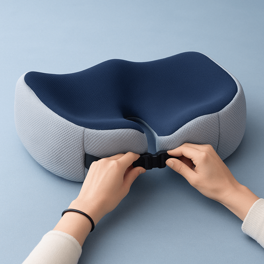 Ergonomisk Sittdyna i Memory Foam med Justerbara Remmar 2