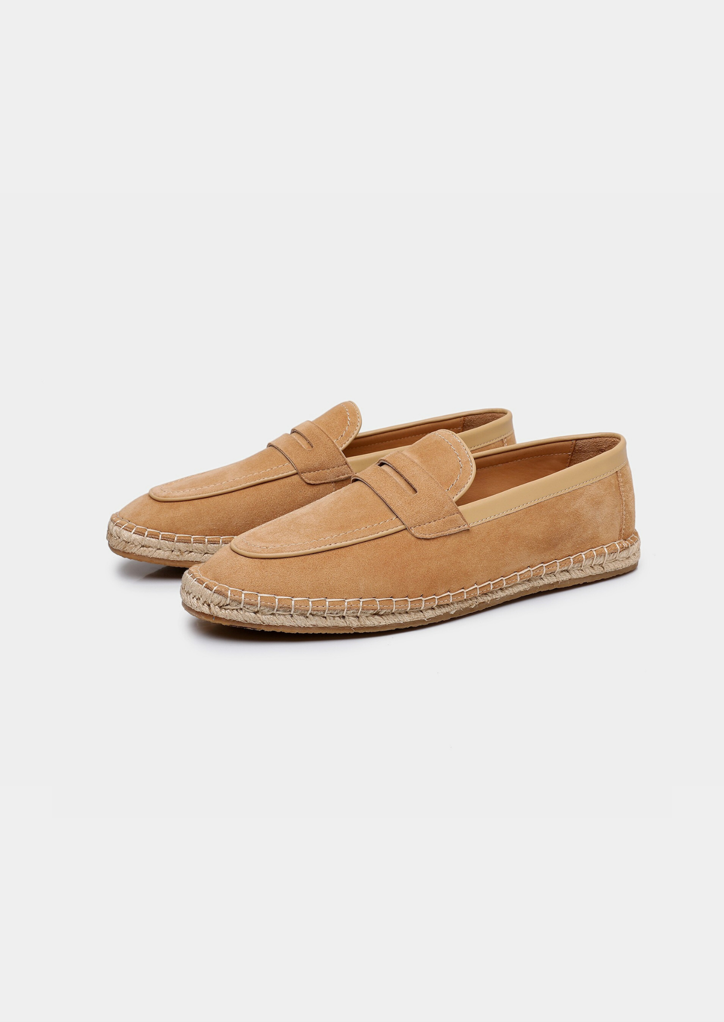 Fårmocka Beige Espadriller Penny Loafer Regular Fit 10