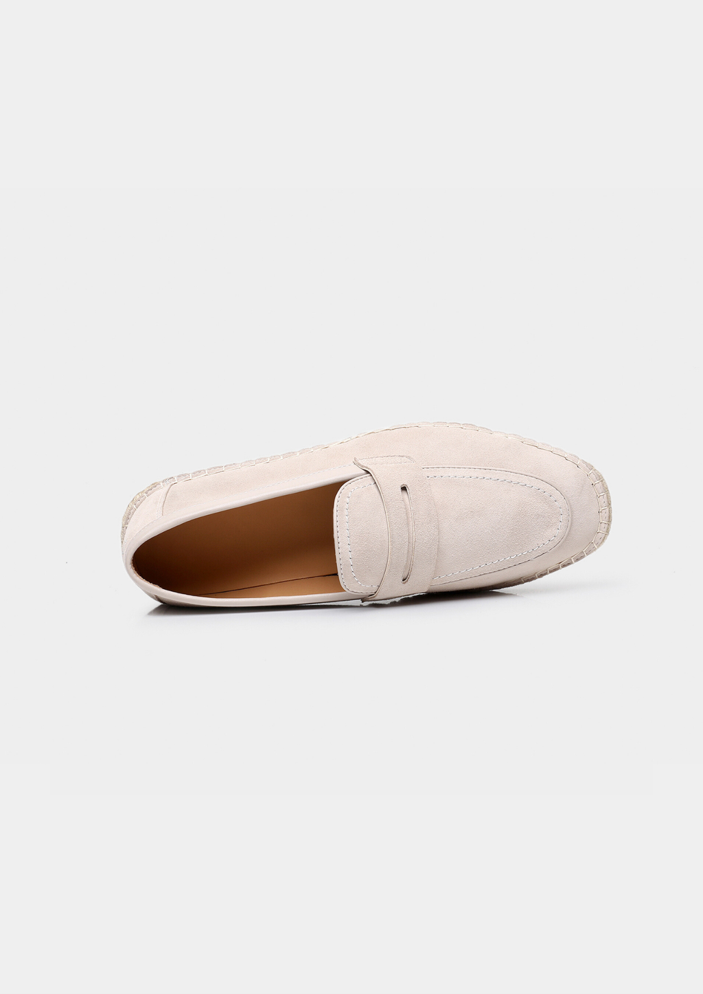 Fårmocka Beige Espadriller Penny Loafer Regular Fit 2
