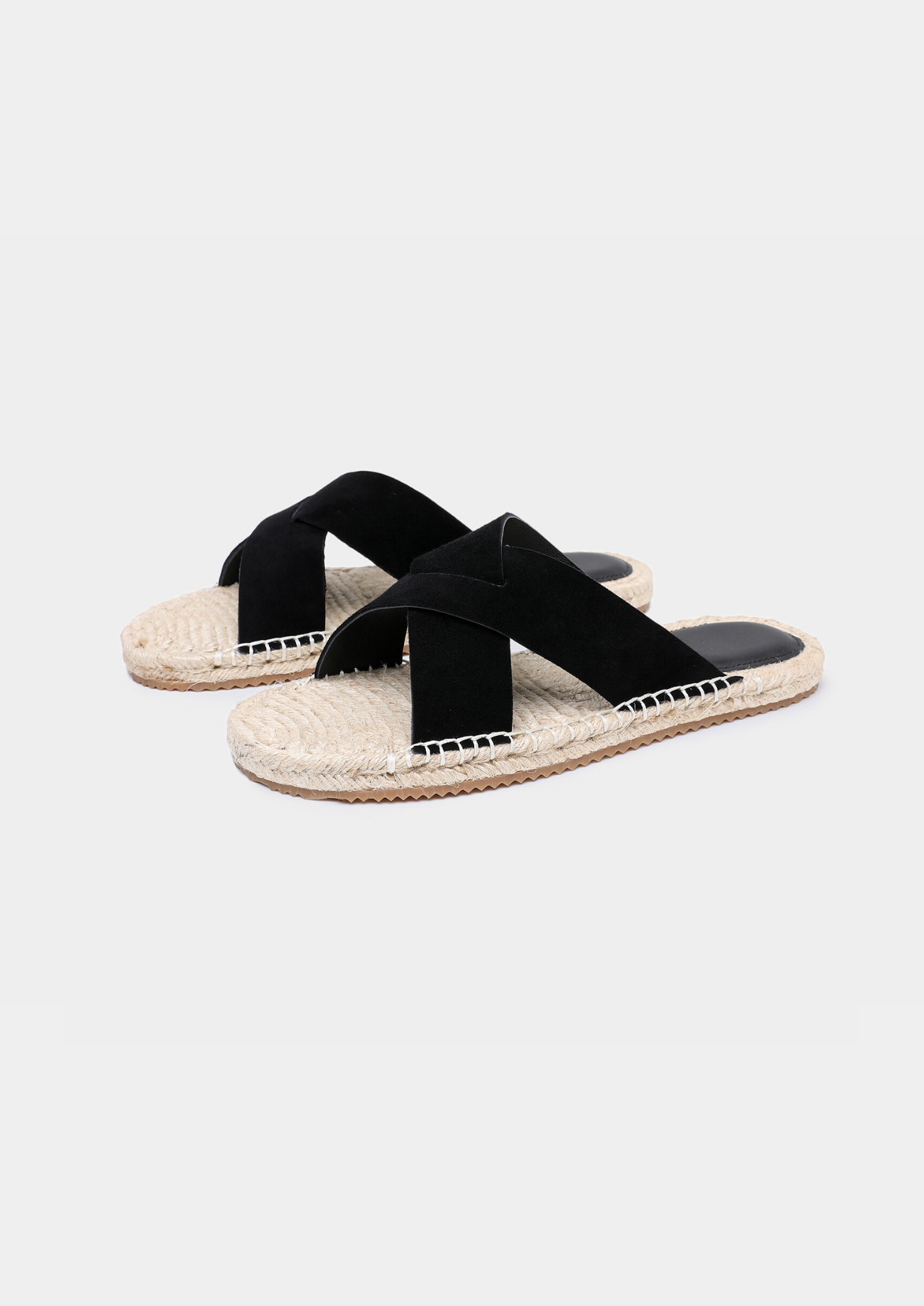 Fårmocka Beige Sandaler Flätade Detaljer Regular Fit 5