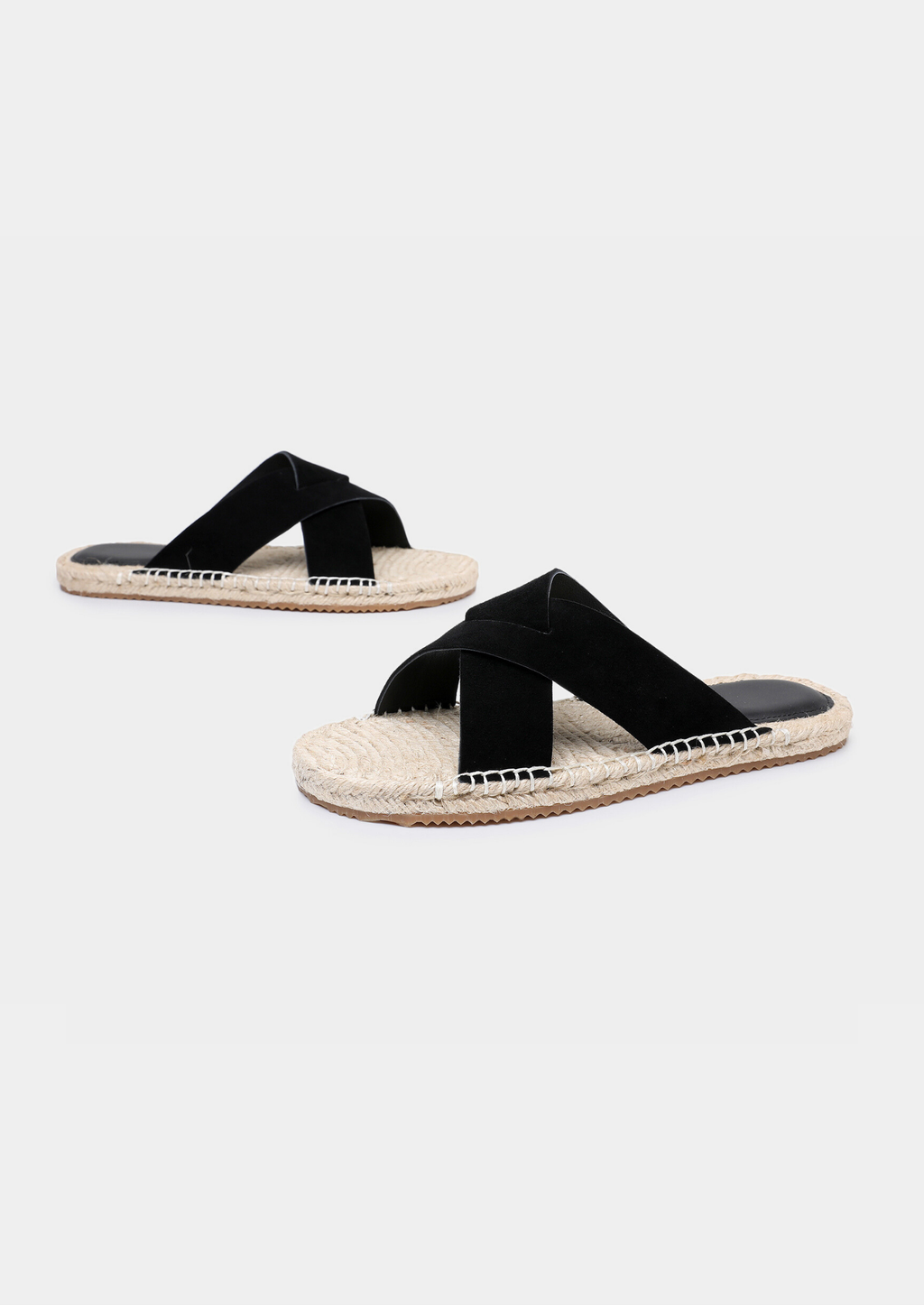 Fårmocka Beige Sandaler Flätade Detaljer Regular Fit 6