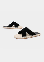 Fårmocka Beige Sandaler Flätade Detaljer Regular Fit 6