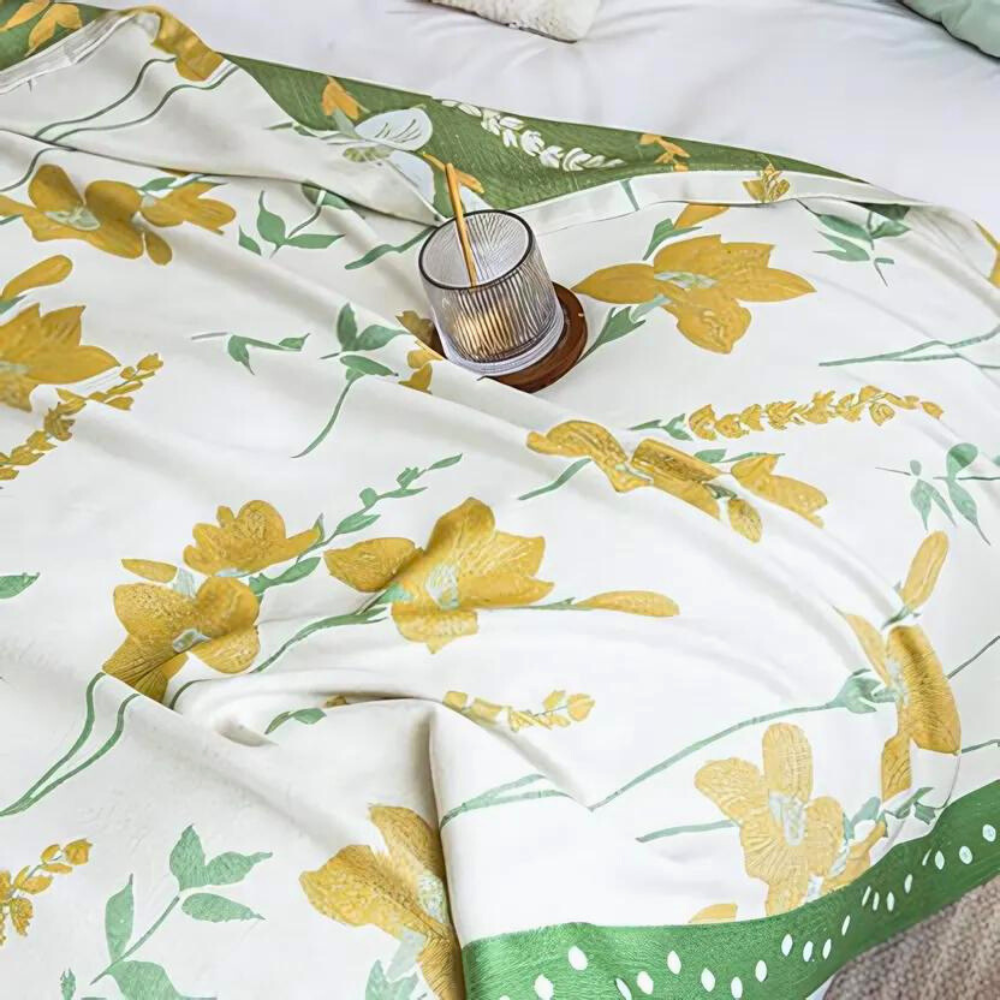 Gul Blomma Kylfilt ? Svalka och Elegans för Ditt Hem 1
