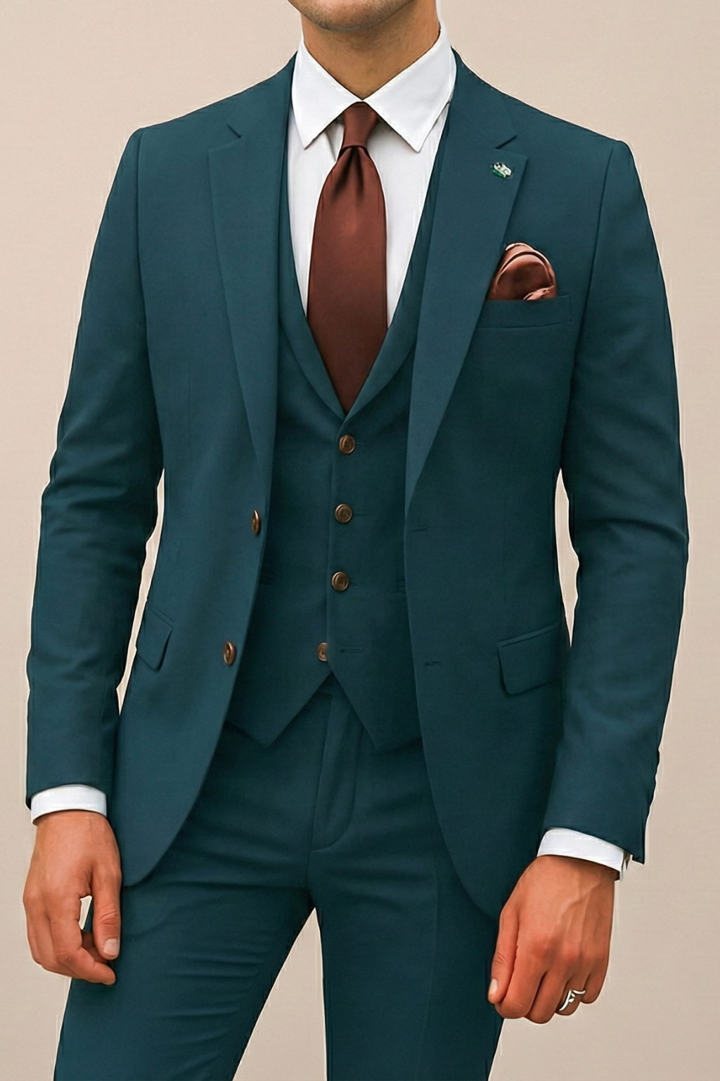 Herrkostym Tredelad Slim Fit 4