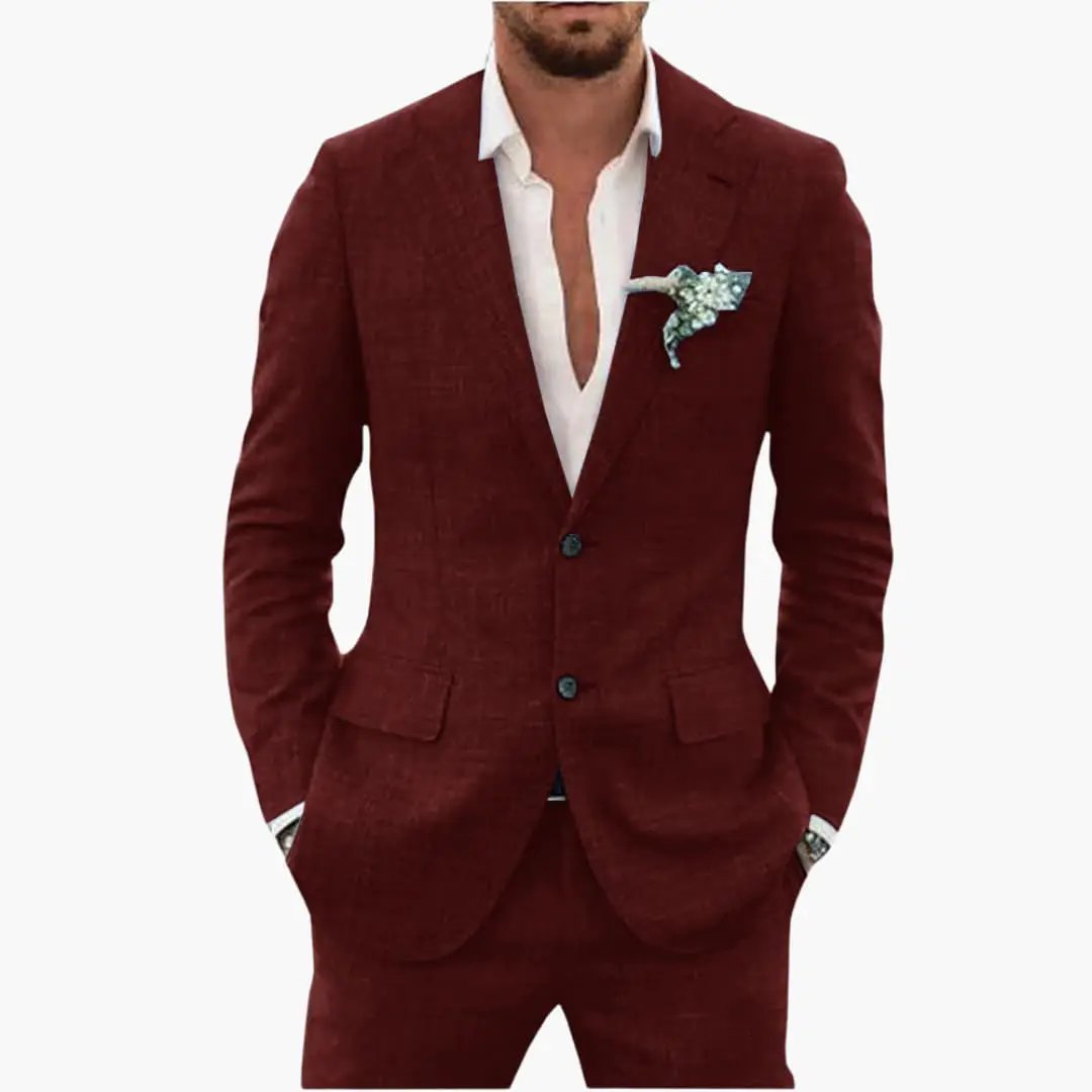Herrkostym med Klassiska Slag Slim Fit 10
