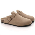 Kalvmocka Beige Träskor Delikata Sömmar Regular Fit 0