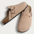 Kalvmocka Beige Träskor Delikata Sömmar Regular Fit 3