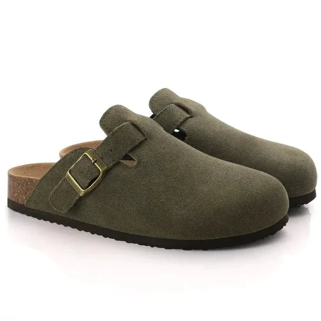 Kalvmocka Beige Träskor Delikata Sömmar Regular Fit 4