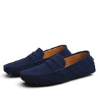 Kalvmocka Blå Loafers Spetslös Regular Fit 0