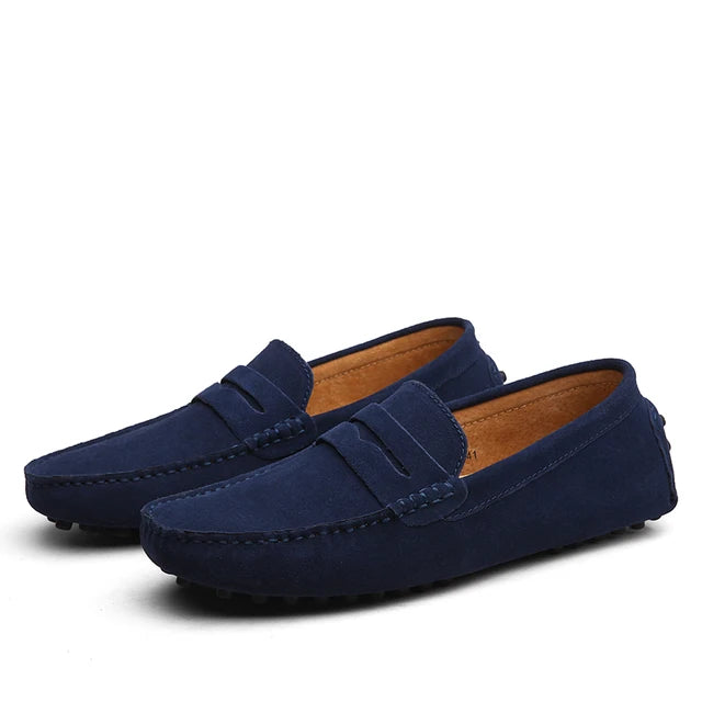 Kalvmocka Blå Loafers Spetslös Regular Fit 0
